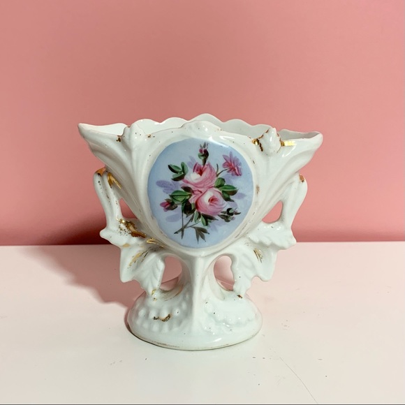 Vintage small rose vase